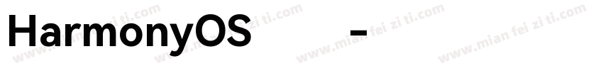 HarmonyOS 黑体字体转换